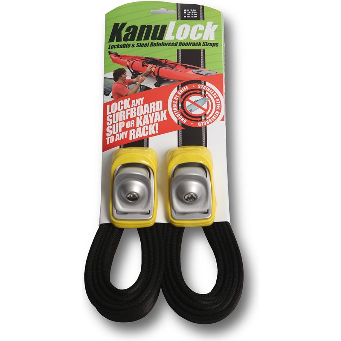 2026 KanuLock 4.0m / 13ft Lockable Tiedown Set KNLT-40M-13F